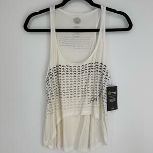 Revenge Dolphins White Tank Top Fading Away Size Medium